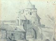 Gerard ter Borch the Younger Luttekepoort vanuit de stad gezien. Techniek, afmetingen en verblijfplaats onbekend oil painting artist